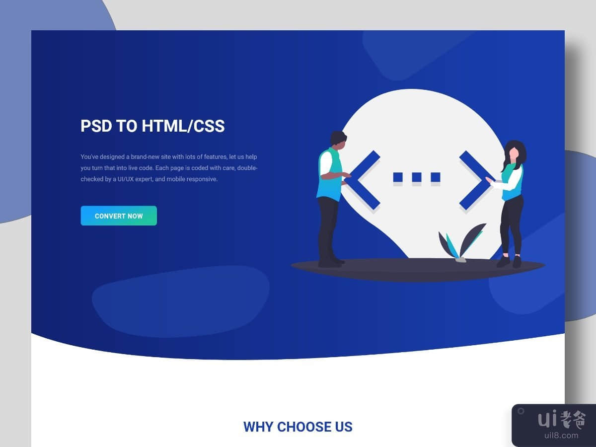 PSD 到 HTML 转换网站(PSD to HTML Conversion Website)插图