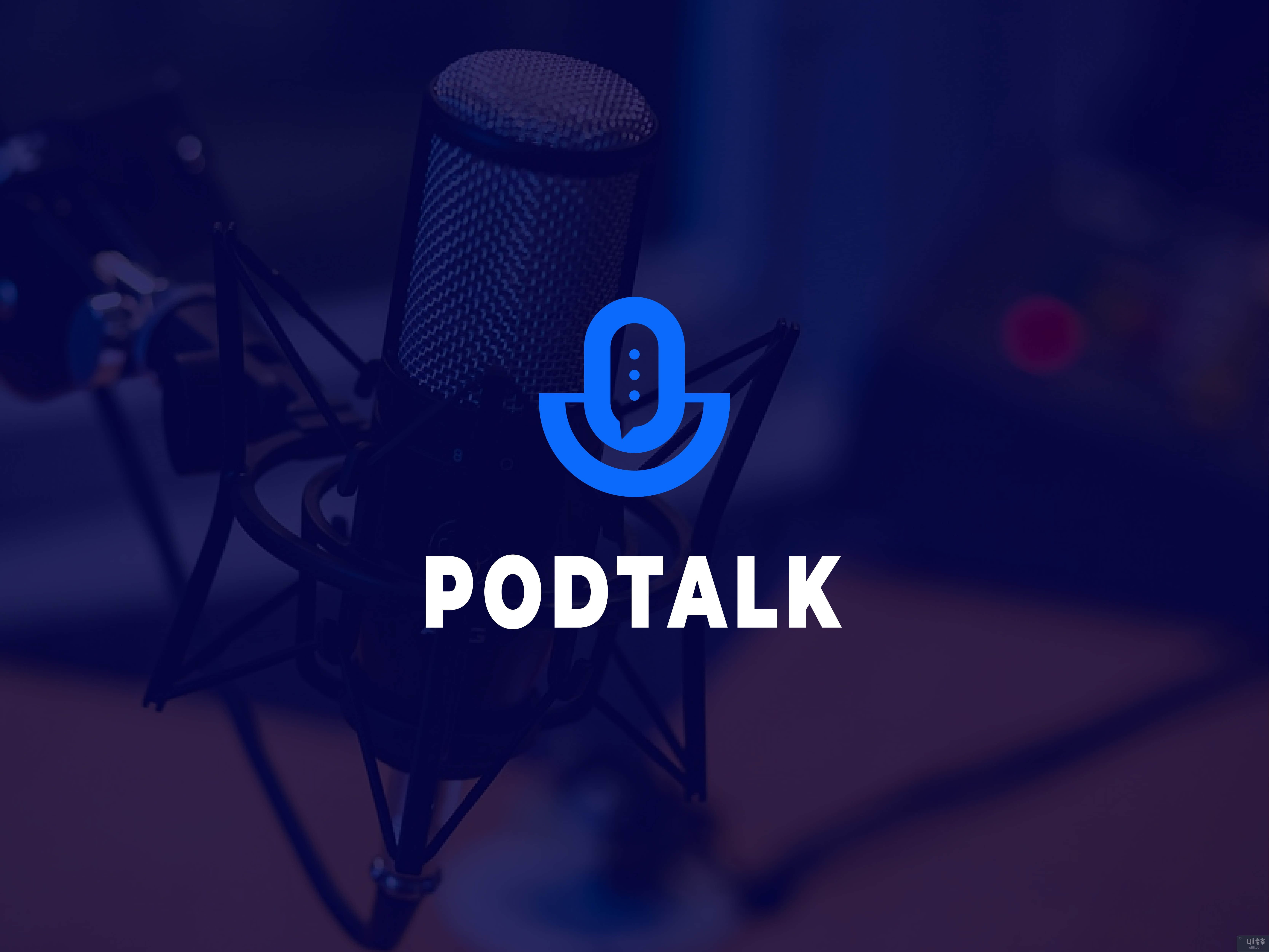播客徽标，播客徽标(podtalk logo, podcast logo)插图