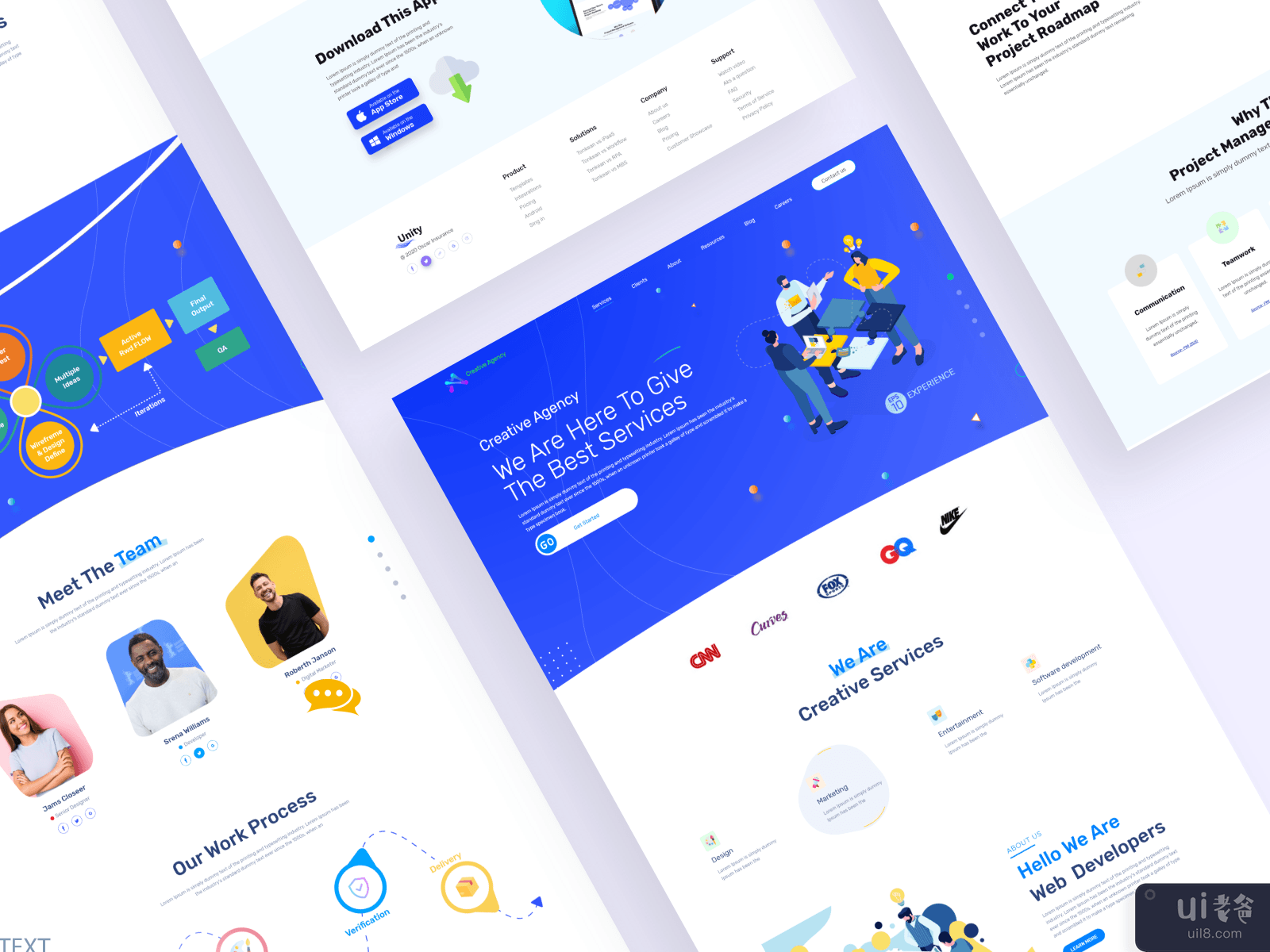 Agency landing page