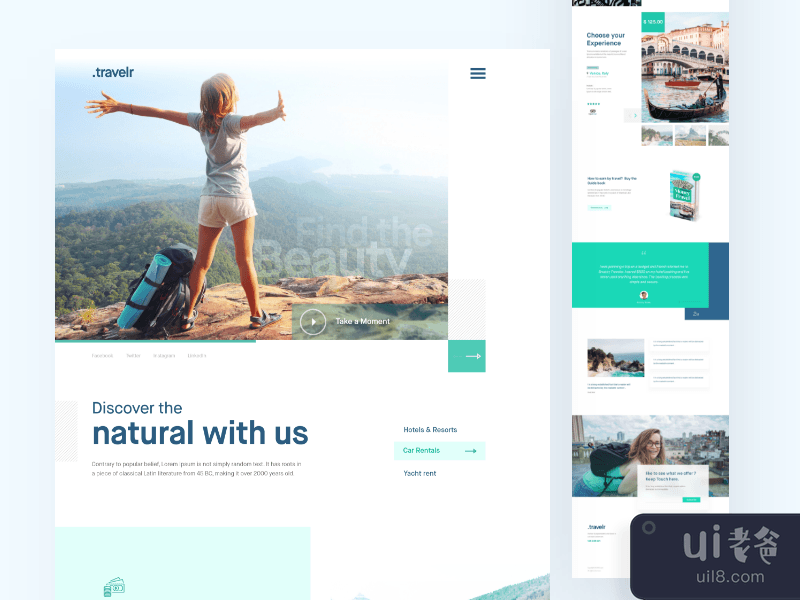 Travel Landing page