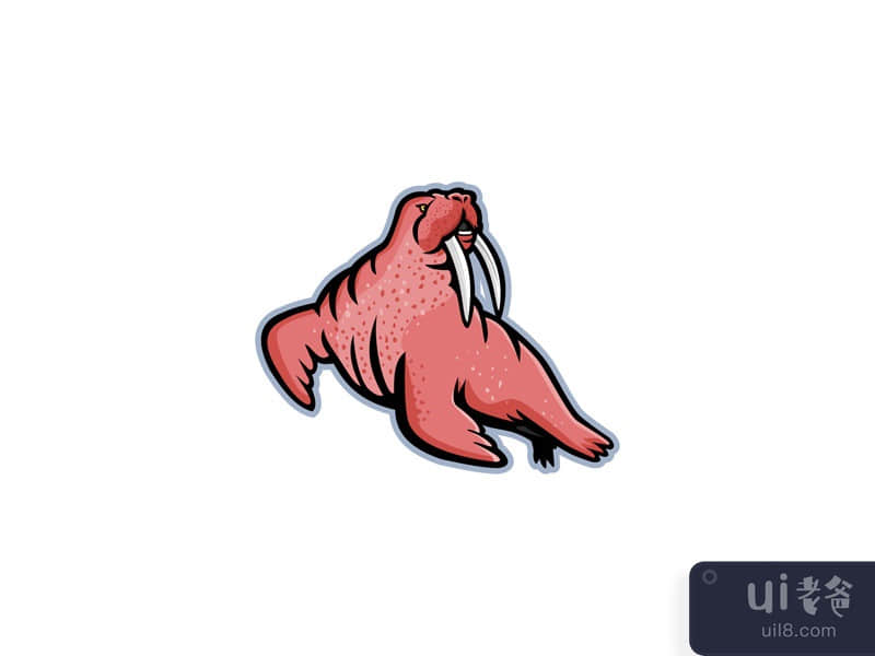 Long-tusked Walrus Mascot