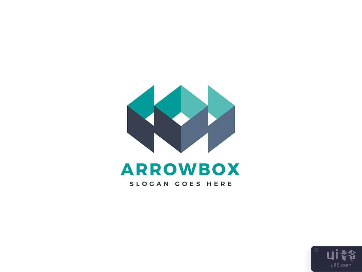 Arrow Box Vector Logo Design Template
