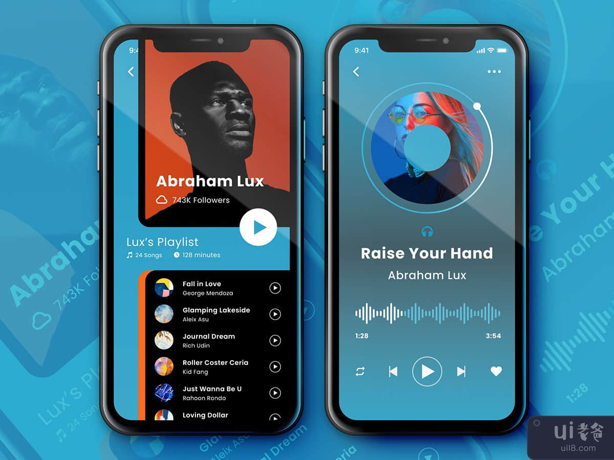 Music Player App Screen Design Concept