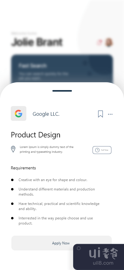 求职概念应用程序(Job Search Concept App)插图2