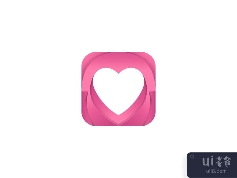 Valentine romance love logo vector