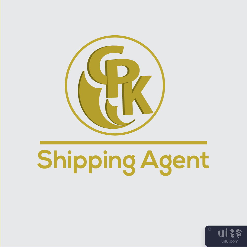 时尚的航运代理标志设计(Stylish Shipping Agent Logo Design)插图1