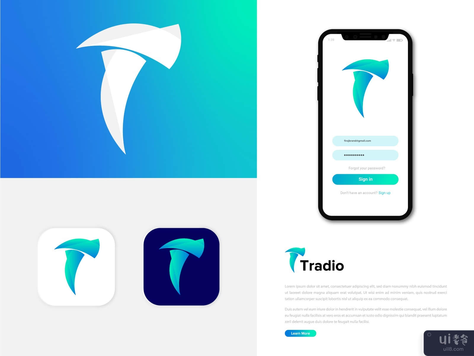 Modern Logo Design - Tradio logo design 