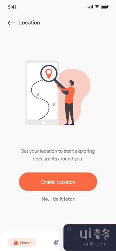 食品应用程序（地址和购物车屏幕）(Food app (Address & Cart screens))插图1