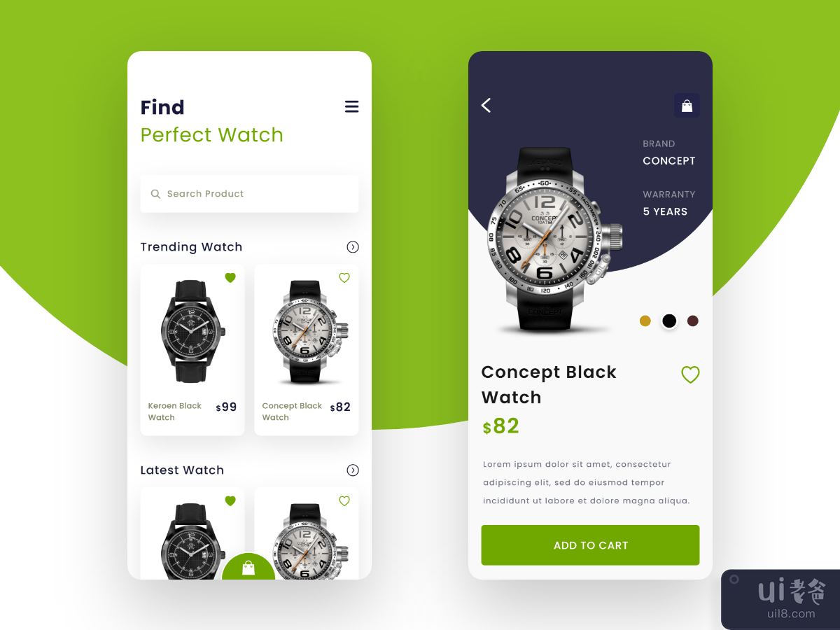 Watch App UI Design