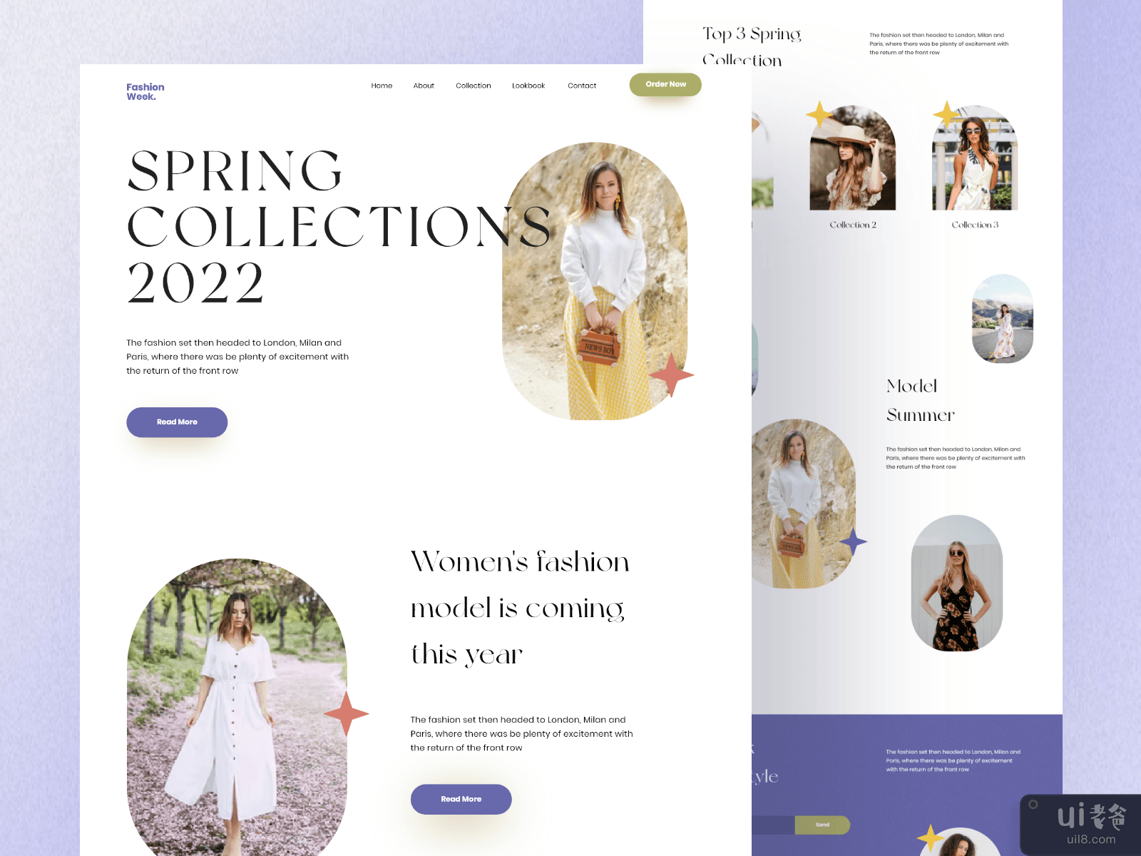 Spring Fashion Landing Page