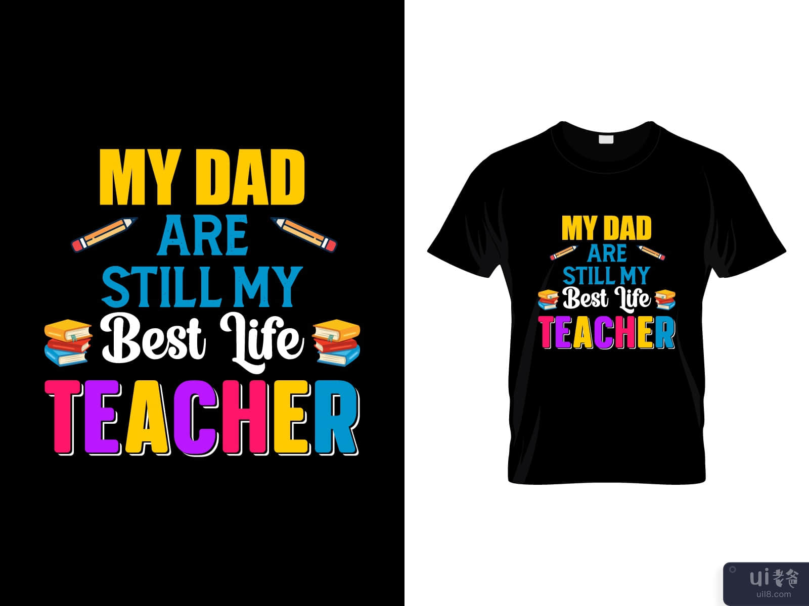 father's day t shirt design template