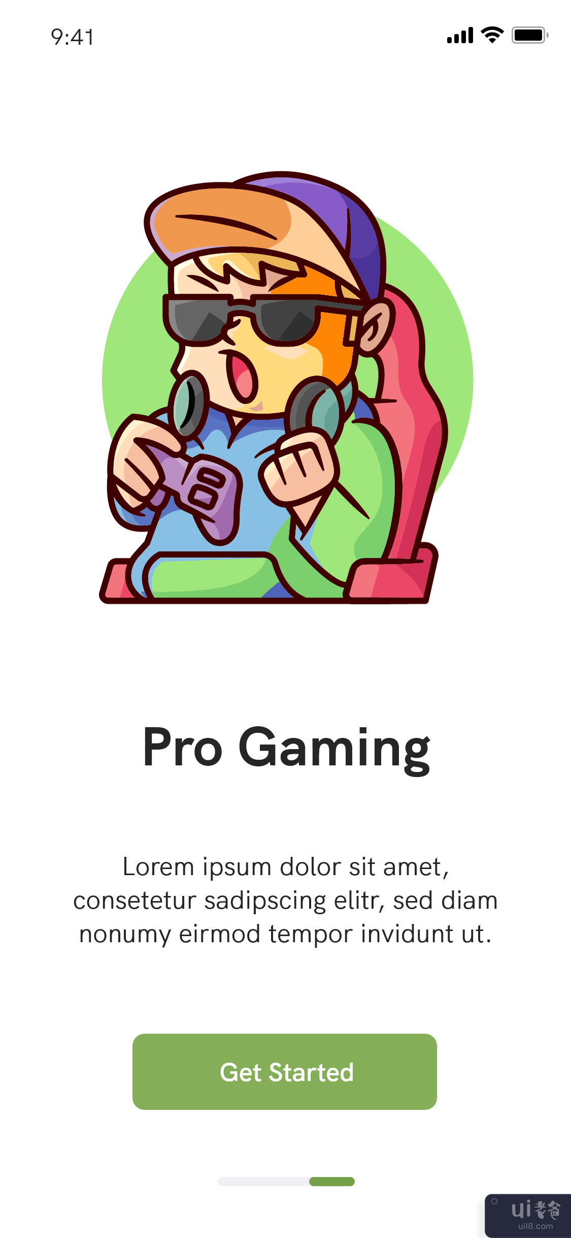 Neko Gaming Onboarding 屏幕 - 婴儿游戏 UiKIT(Neko Gaming Onboarding Screen - Baby Gamming UiKIT)插图