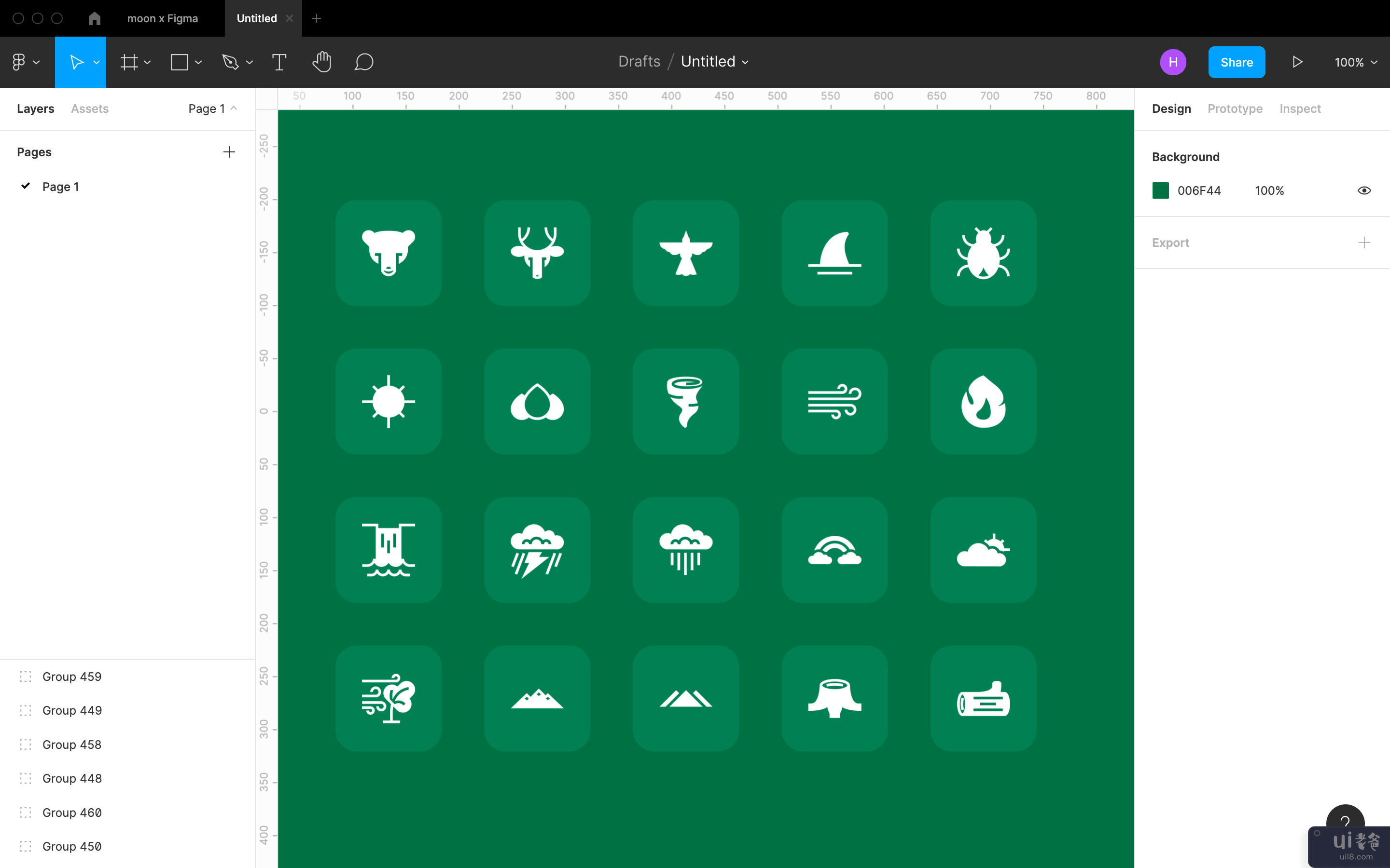 自然（填充）图标集(Nature (Filled) Icon Set)插图