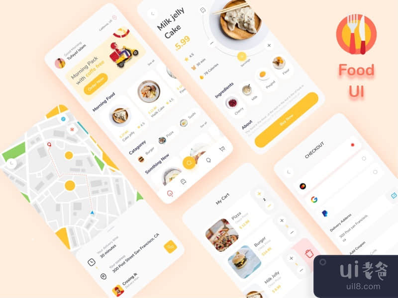 Food Mobile App UI !! 🏆