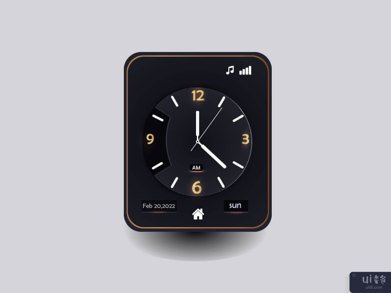 Clock watch app design