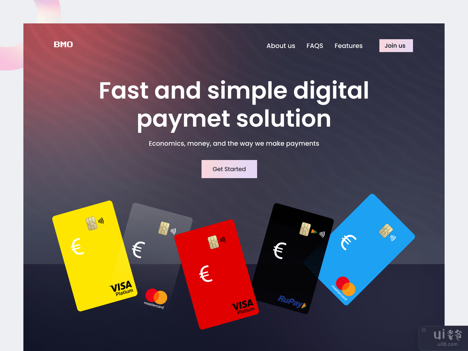 Wallet - Credit Card Website Design