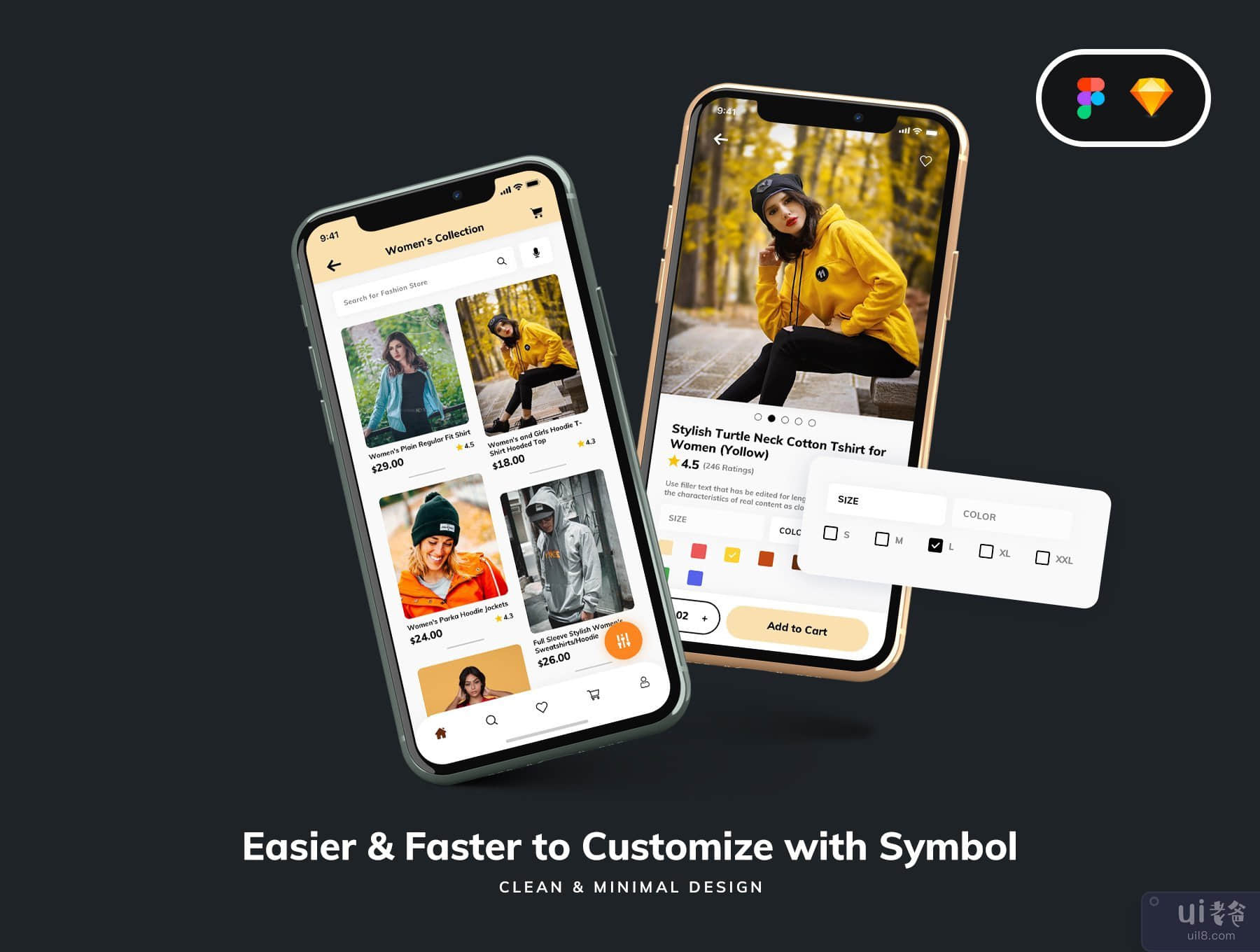 时尚零售网店手机App UI(Fashion Retail Online Shop Mobile App UI)插图3