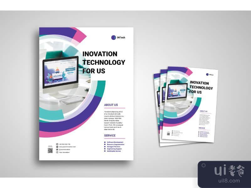 Flyer Template Innovation Technology Service
