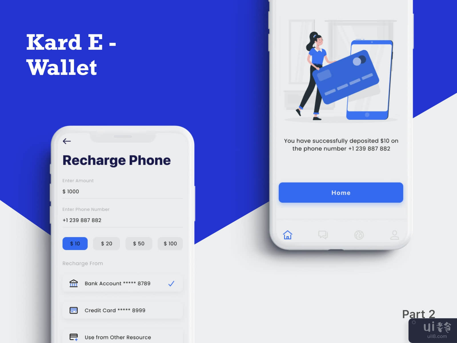 Recharge The Phone Screen Kard E - Wallet