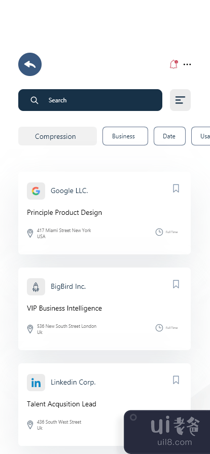 求职概念应用程序(Job Search Concept App)插图1