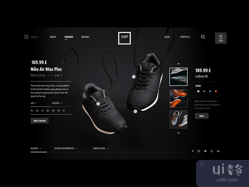 E-commerce Page Sneakers Store