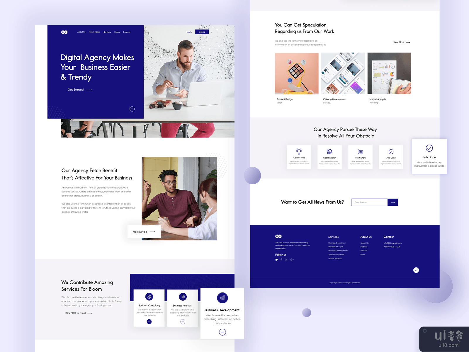 Business Agency Landing Page