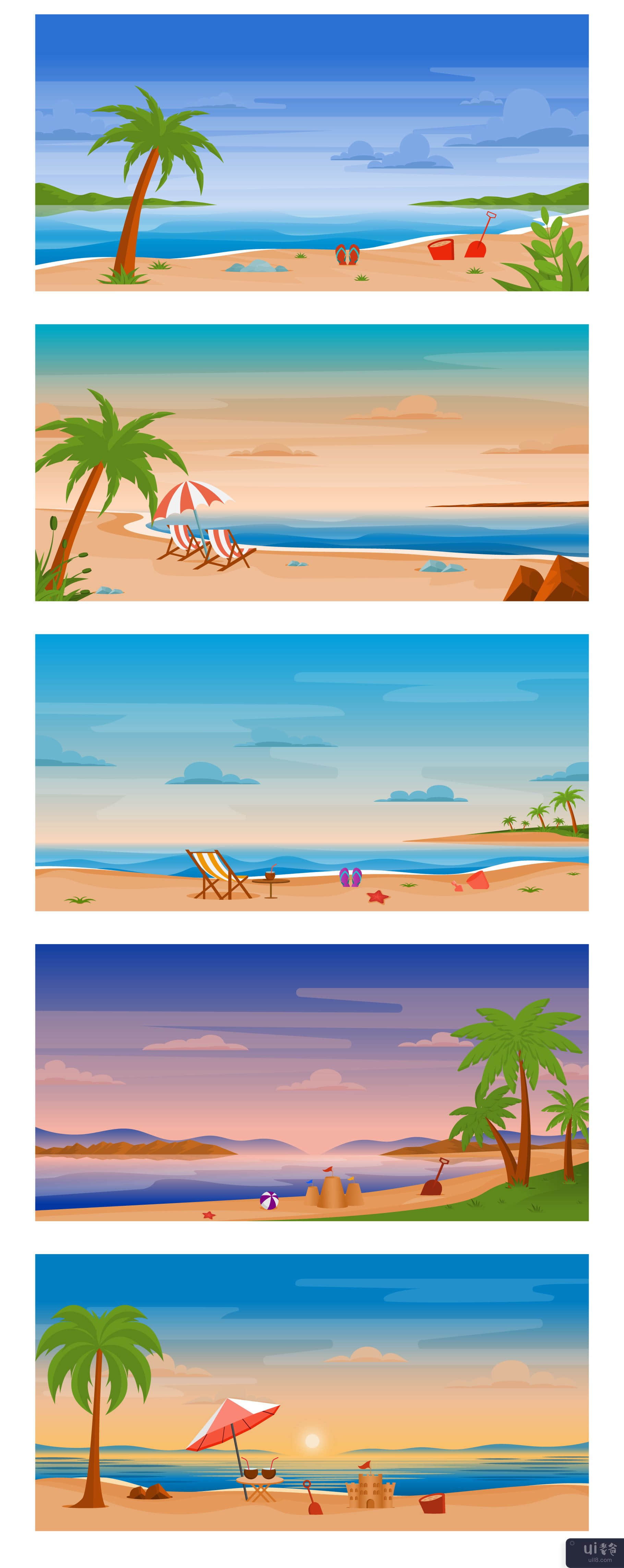 25个大海和海滩背景(25 Sea and Beach Backgrounds)插图2