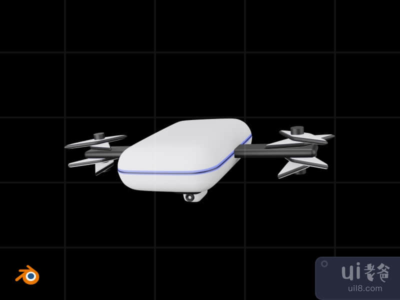 Drone - 3D Futuristic game item