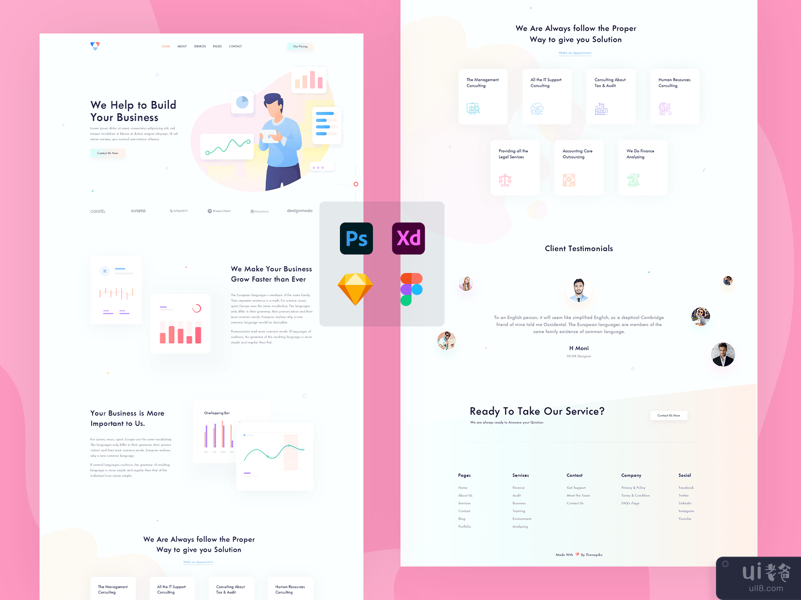 Business Landing Page Concept