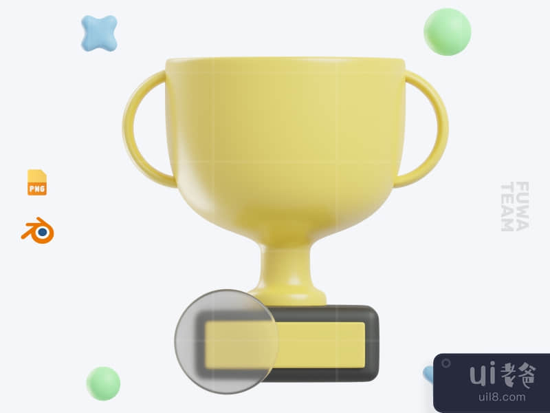 Trophy - 3D Business and Finance icon pack (front)