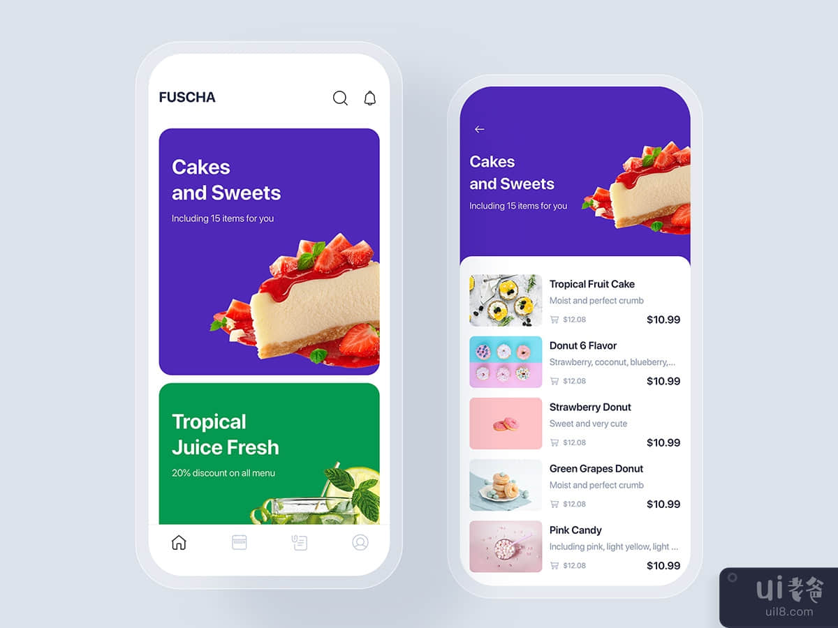 Fucha - Food Ordering mobile UI concept