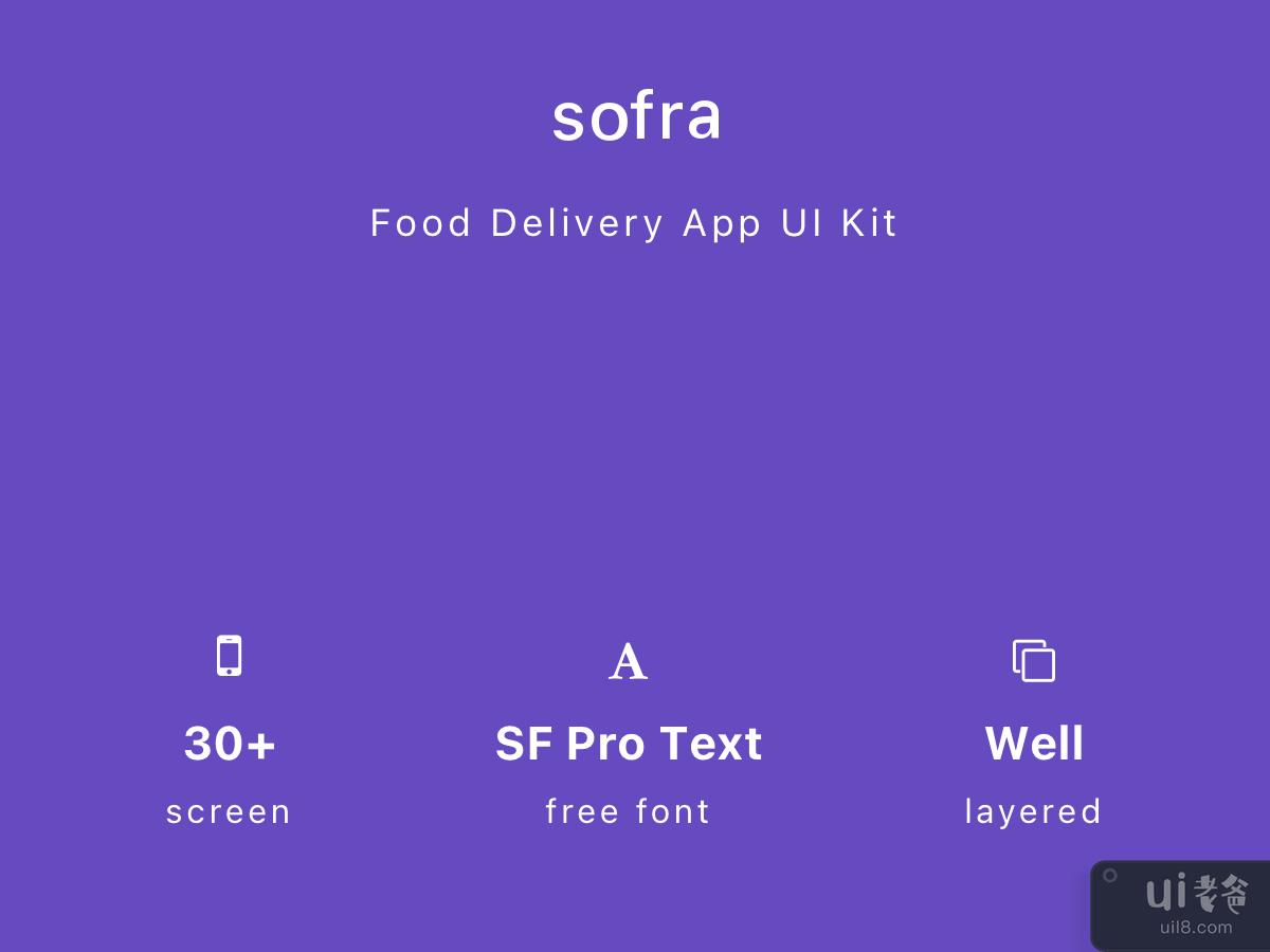 Sofra - 送餐应用程序 UI 套件(Sofra - Food Delivery App UI Kit)插图4