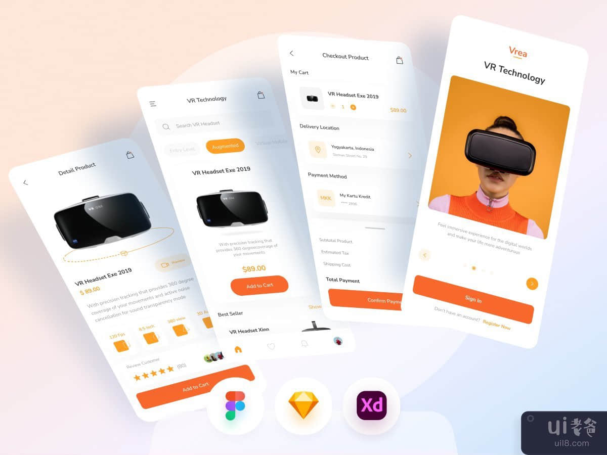 VR耳机移动应用(VR Headset Mobile App)插图3
