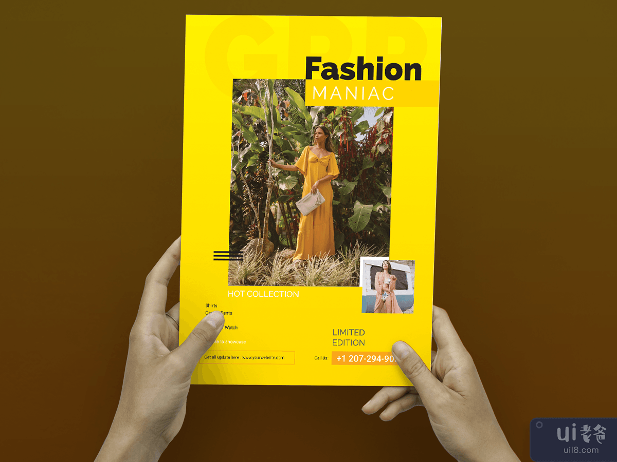 时尚传单 / 一页传单 / Letter 尺寸传单 / A4 尺寸传单(Fashion Flyer / one page flyer / Letter Size Flyer / A4 Size Flyer)插图