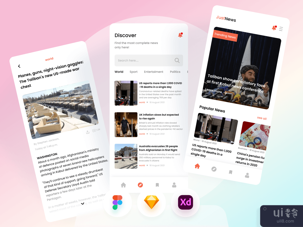 新闻和文章移动应用程序(News And Article Mobile App)插图2