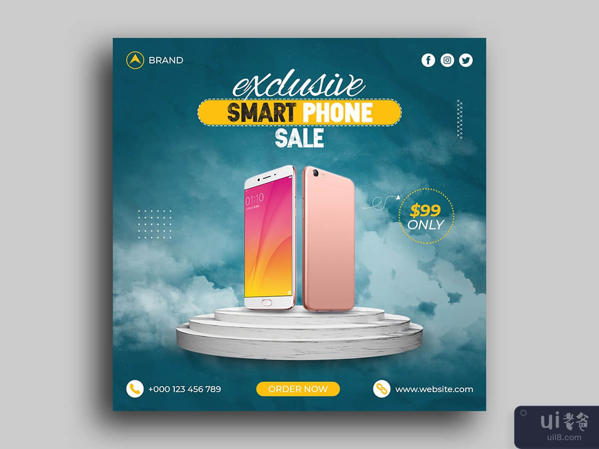 Smart Phone Sale Social Media Post Instagram Post Banner Template