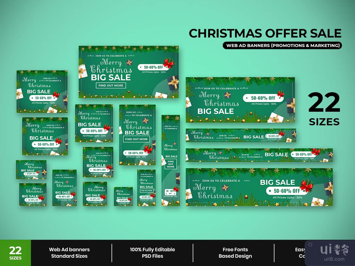 Christmas Sale Web Ad Banners