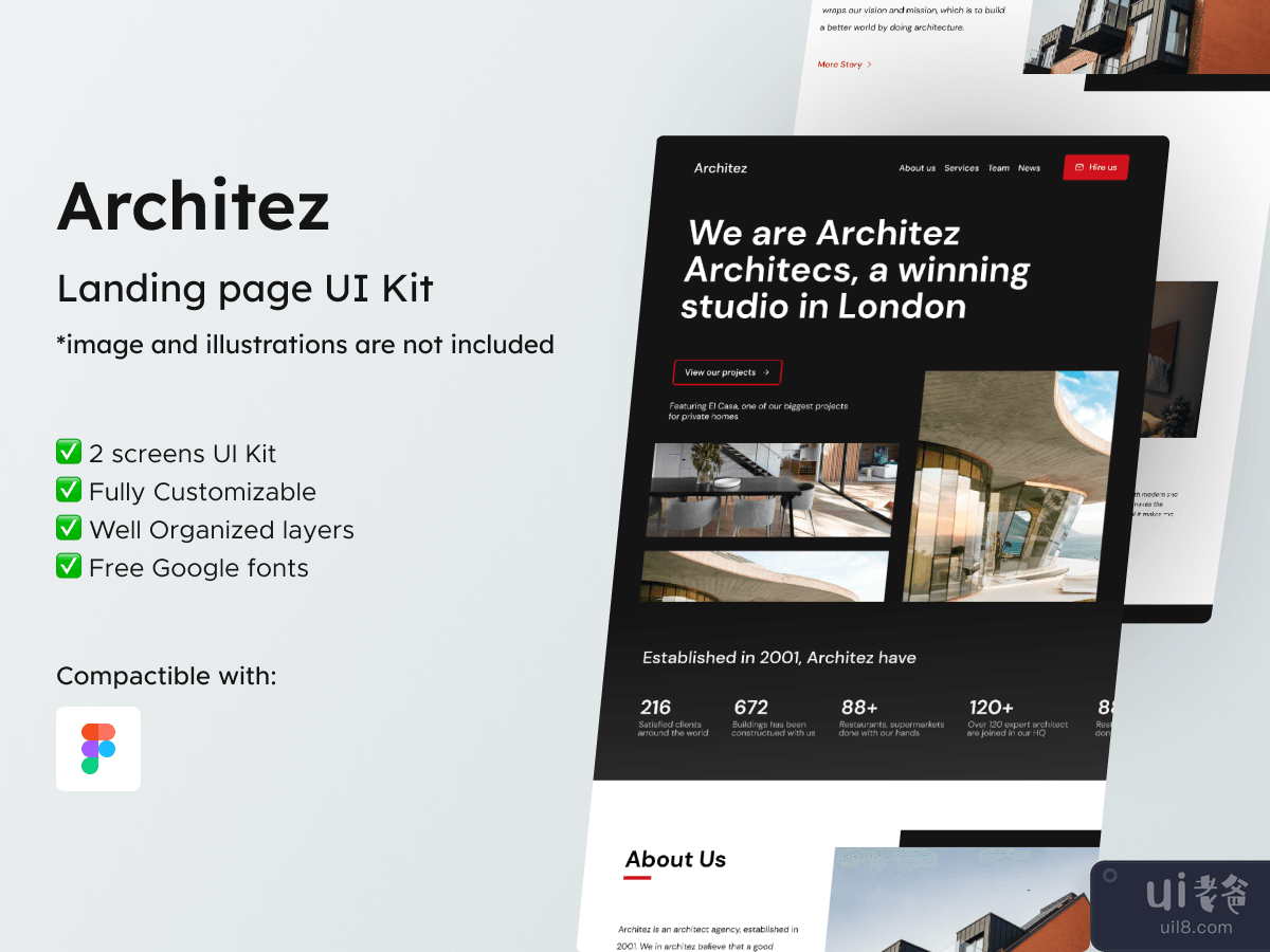Architez - Architect Agency Landing Page