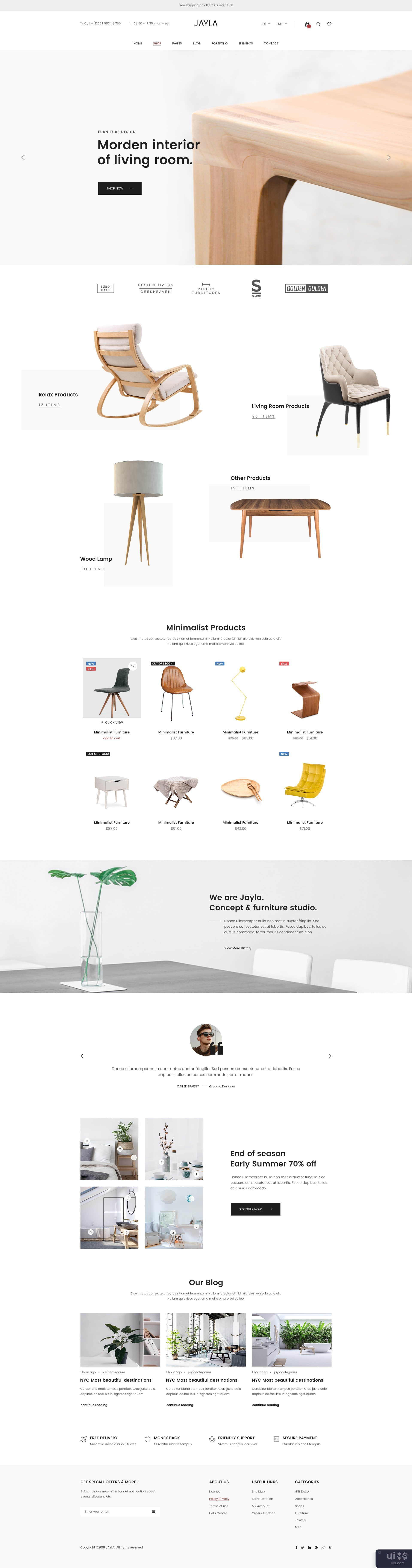 Jayla - 极简主义和现代多概念电子商务模板(Jayla - Minimalist & Modern Multi-Concept eCommerce Template)插图2