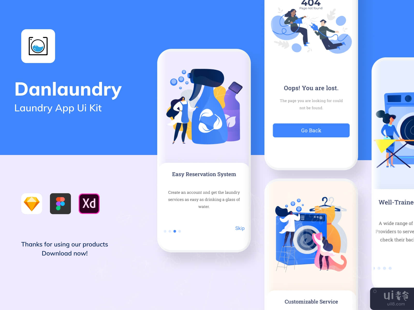Danlaundry App Ui Kit #1