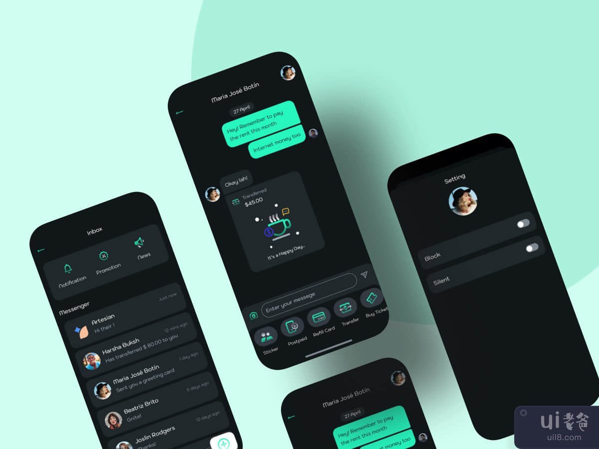 Chat - Digital Wallet Mobile UI Kit