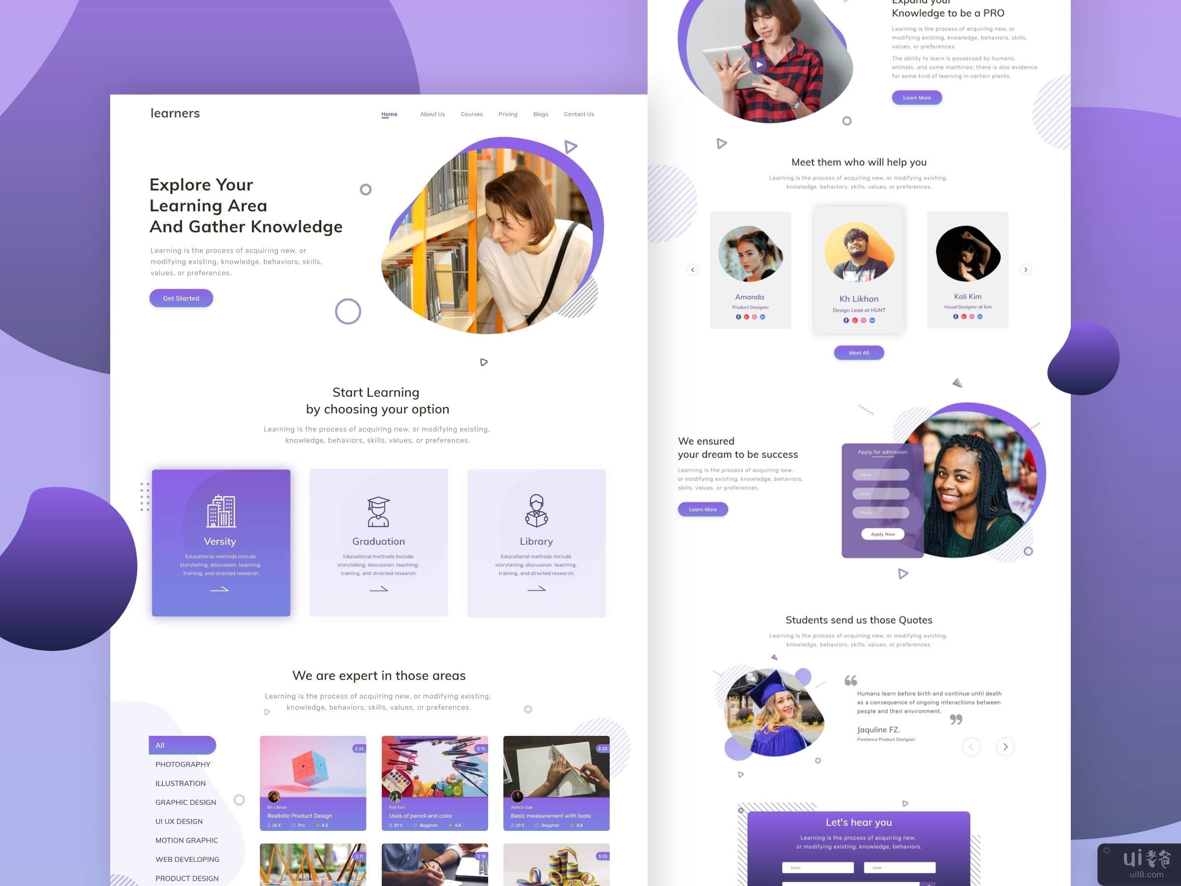 教育登陆页面(Education Landing Page)插图