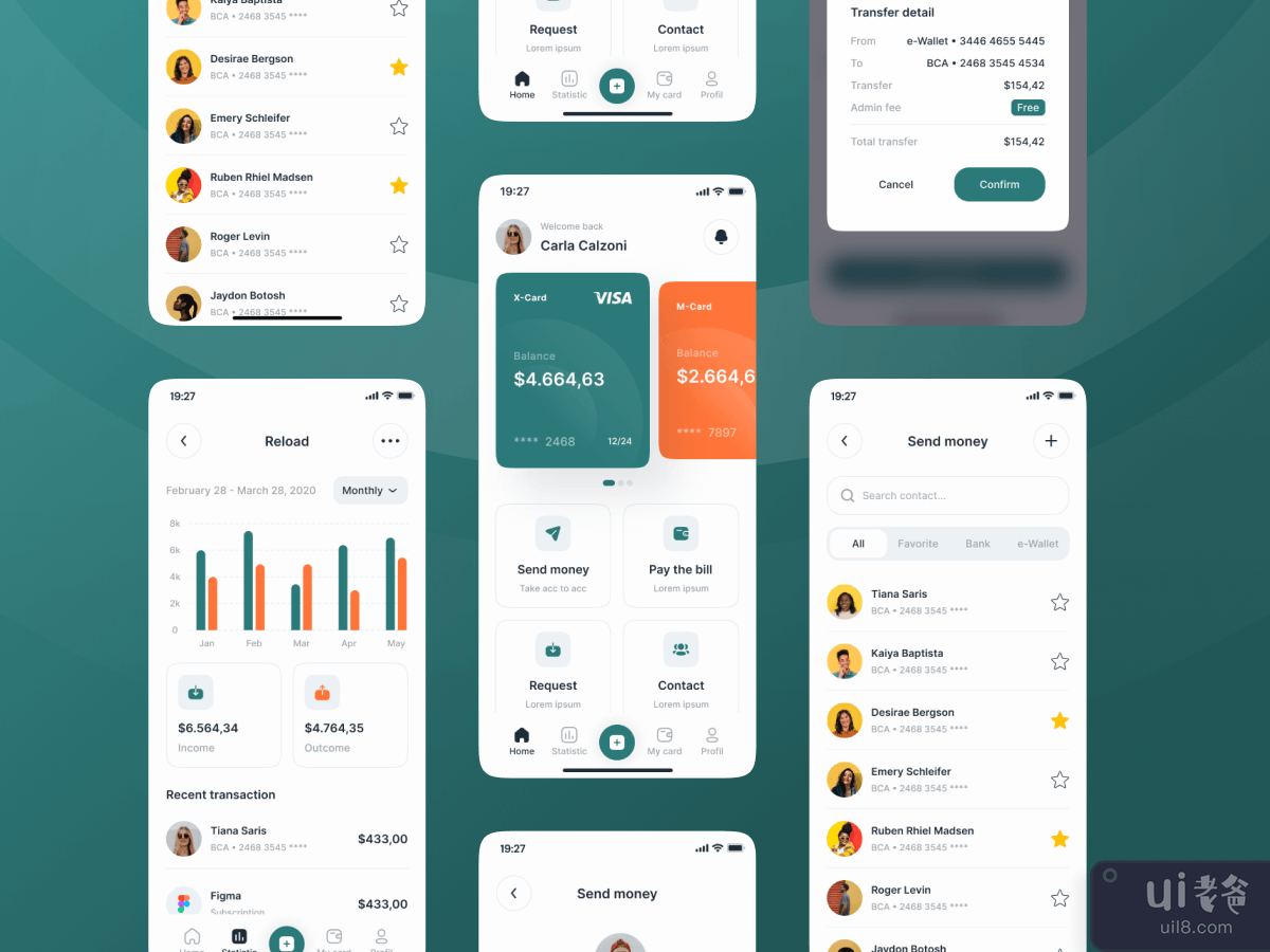 财务应用程序 UI 套件(Finance App UI Kit)插图1