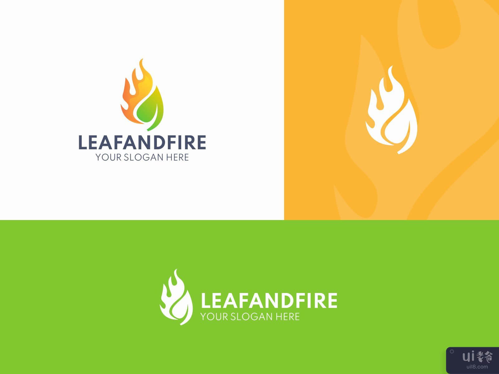 Fire & Leaf Logo