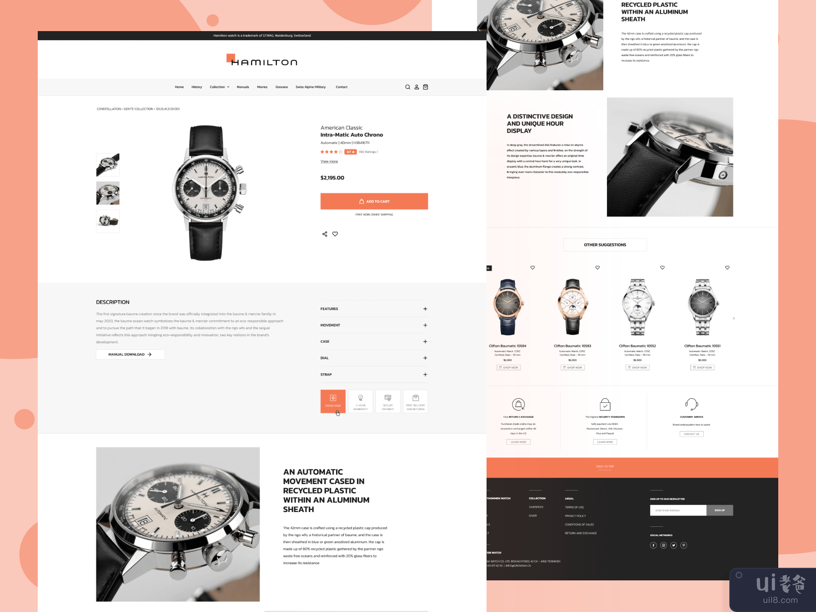 Watch product detail page 