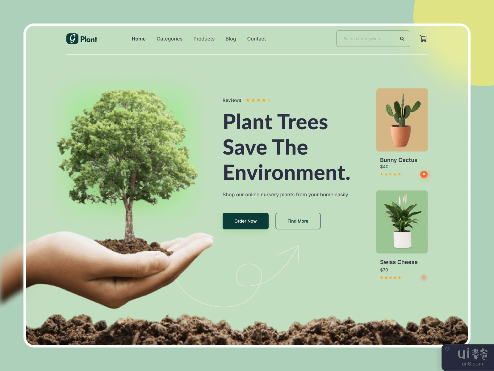 Plant Shop _ Website Header