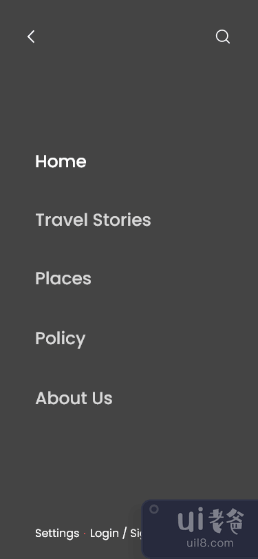 酒店预订应用程序 - UI Kits [Dark](Hotel booking app - UI Kits [Dark])插图1