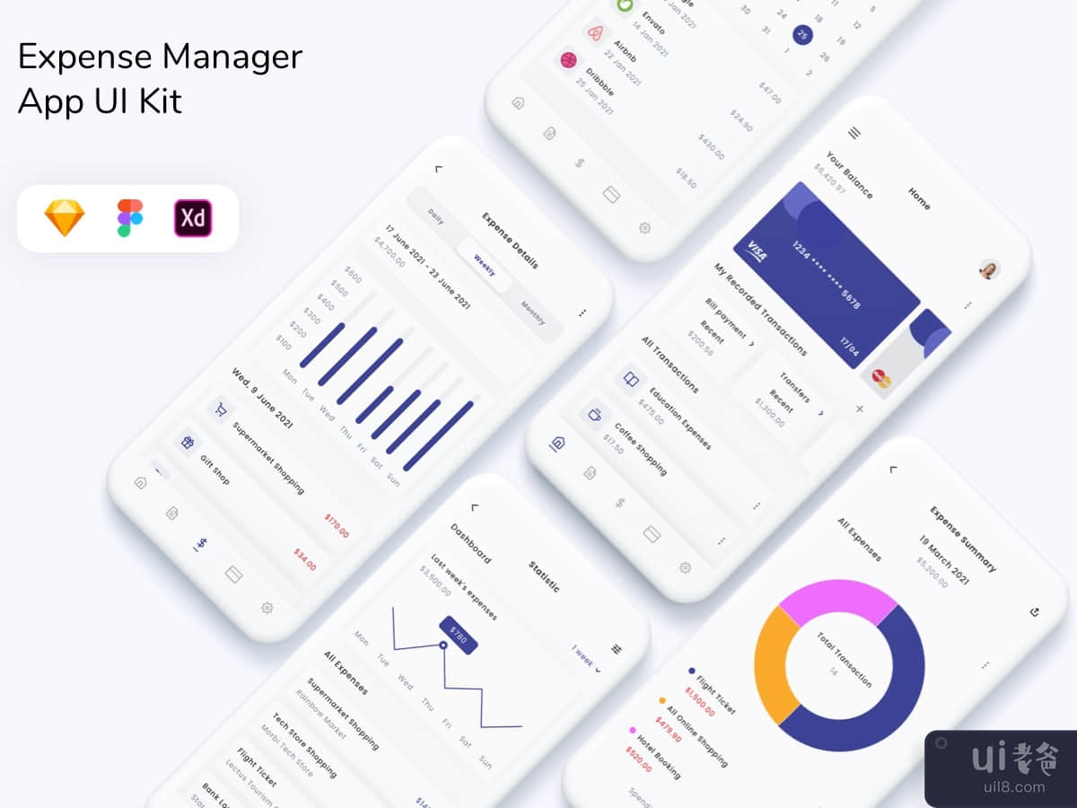 Expense Manager App UI Kit