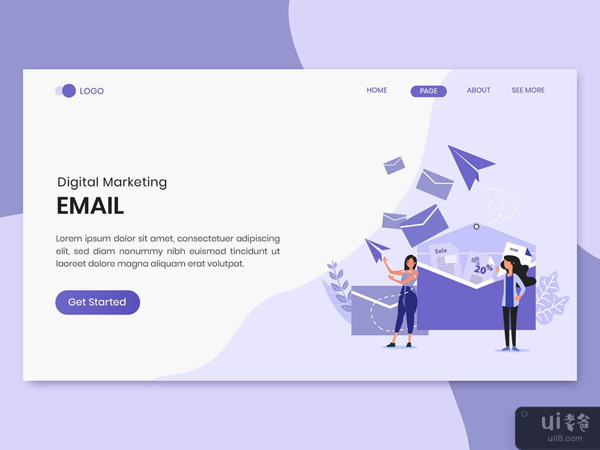 Email Marketing Landing Page
