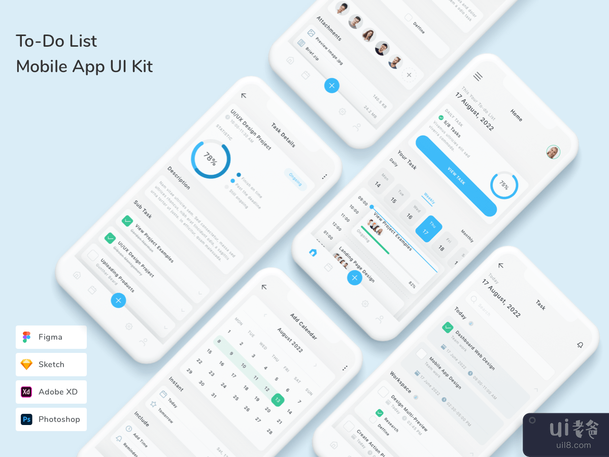 To-Do List Mobile App UI Kit